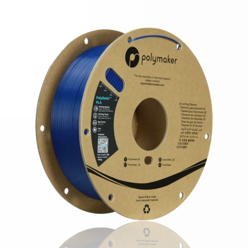 polymaker pla polysonic blue evolt portugal espana filamento impressao 3d