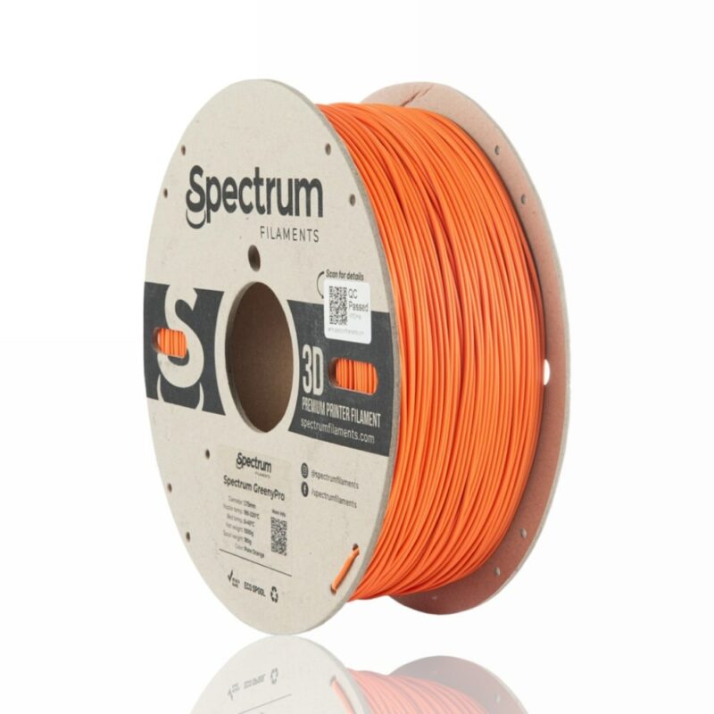 greenypro light pure orange portugal espana filamento impressao 3d