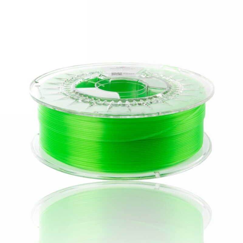 pla crystal neon green evolt portugal espana filamento impressao 3d