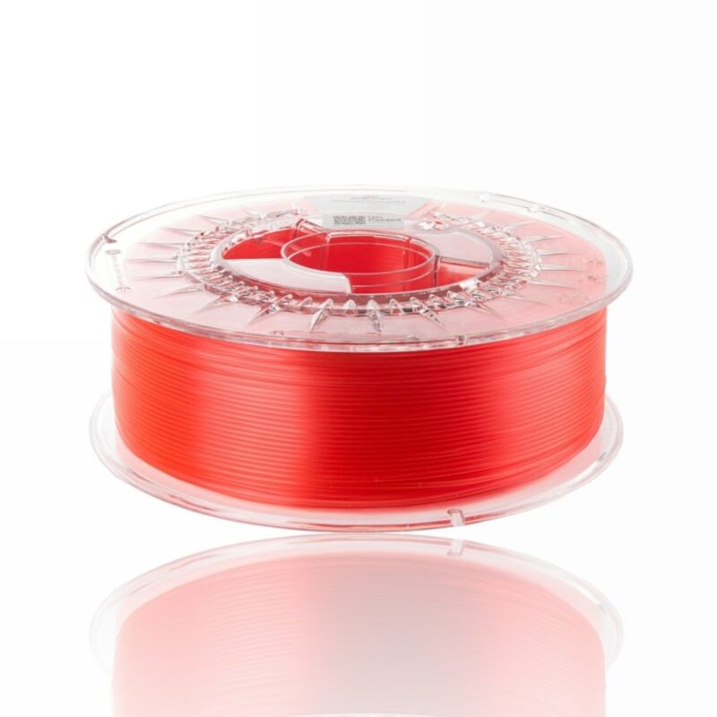 pla crystal raspberry red evolt portugal espana filamento impressao 3d