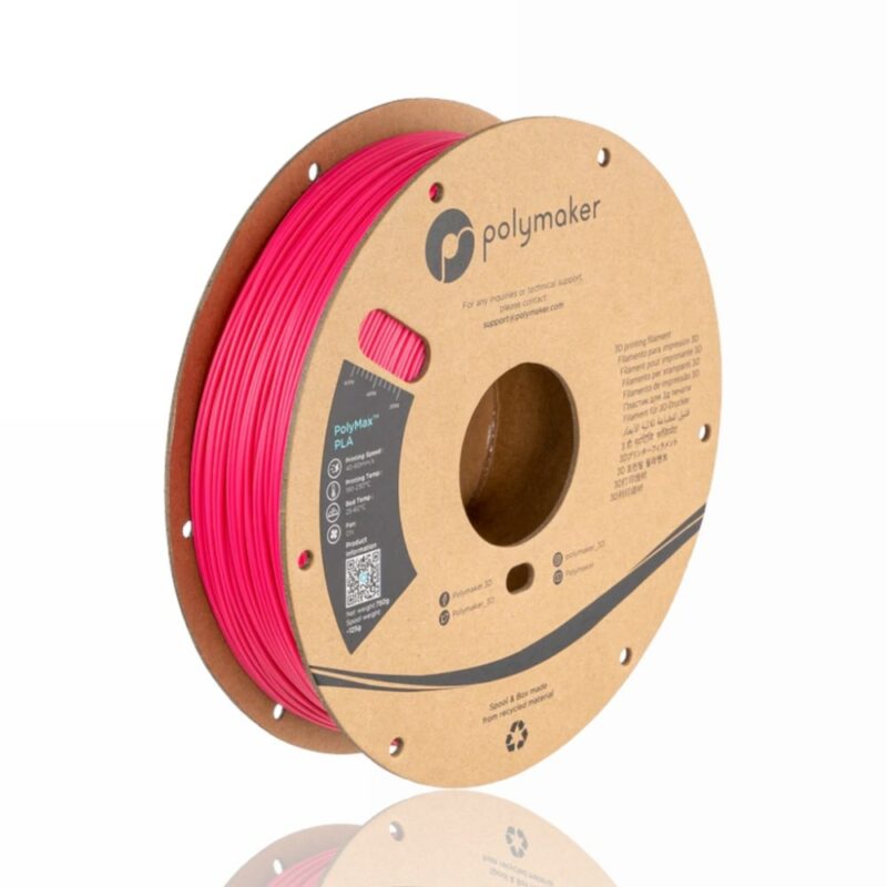 PolyMax PLA Pink polymaker evolt portugal espana filamento impressao 3d