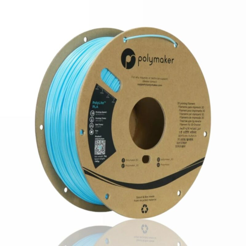 Polymaker PolyLite PLA Sky Blue evolt portugal espana filamento impressao 3d