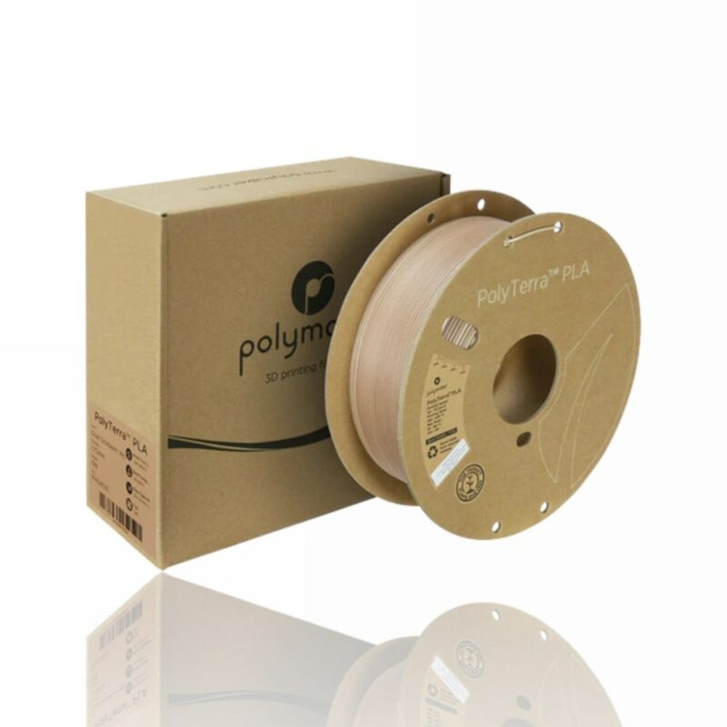 pla polyterra dual gradient wood polymaker evolt portugal espana filamento impressao 3d