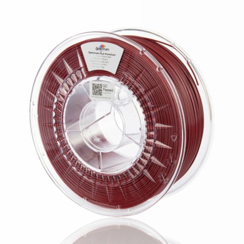pla premium spectrum cherry red 2 evolt portugal espana filamento impressao 3d