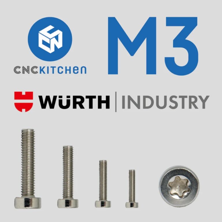 M3 cnc screw evolt portugal espana filamento impressao 3d