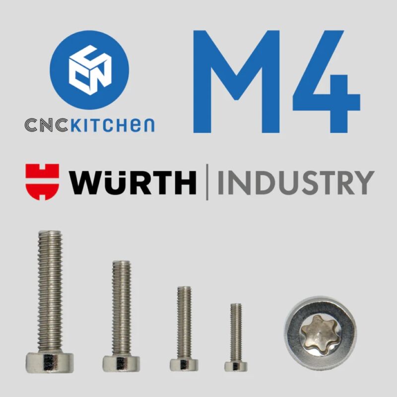 M4 cnc screw evolt portugal espana filamento impressao 3d