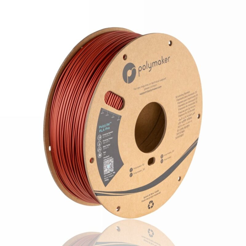 PolyLite Metallic PLA Pro 1.75mm 1kg Metallic Red evolt portugal espana filamento impressao 3d