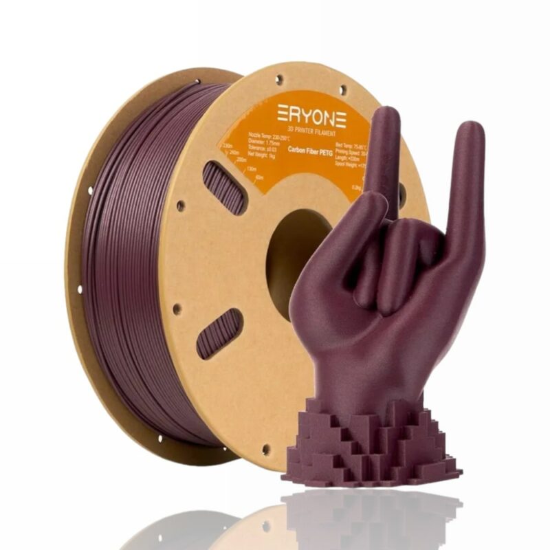 petg carbon fiber reddish purple eryone evolt portugal espana filamento impressao 3d