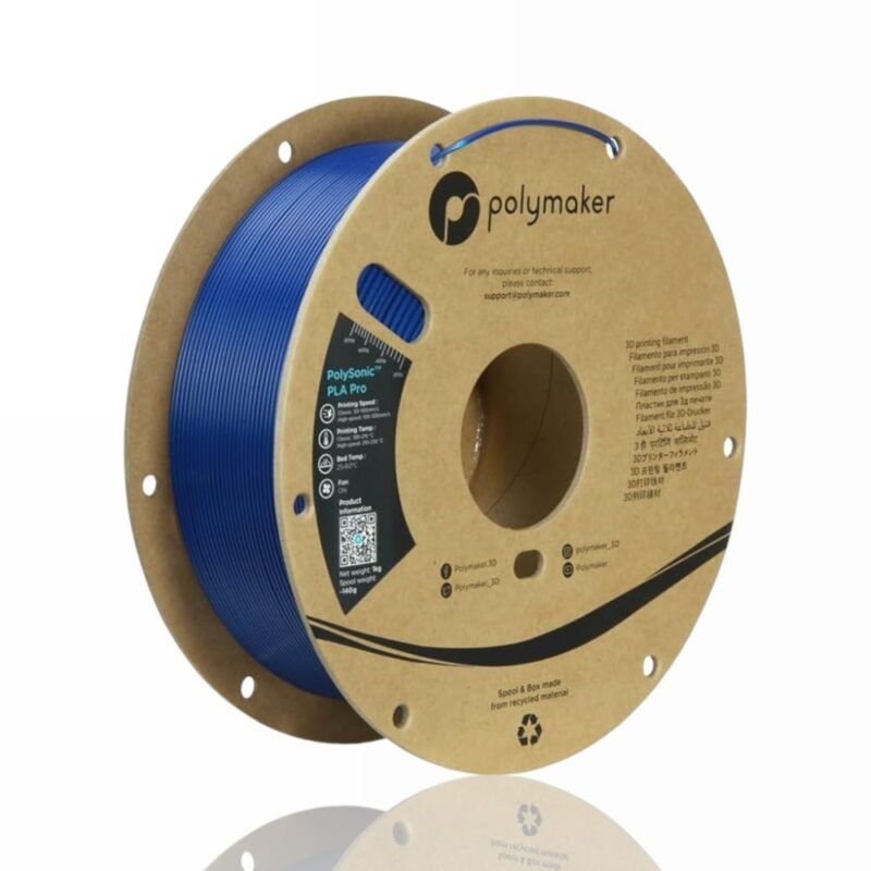 pla polysonic pro polymaker evolt portugal espana filamento impressao 3d blue