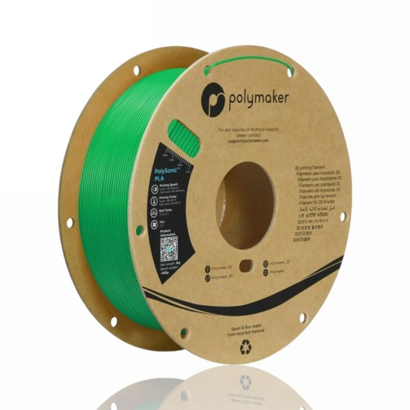 polysonic polymaker pla green evolt portugal espana filamento impressao 3d