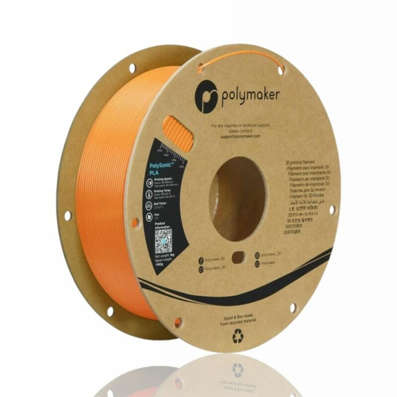 polysonic polymaker pla orange evolt portugal espana filamento impressao 3d