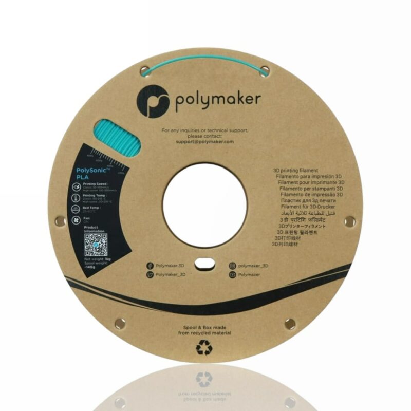 polysonic polymaker pla teal evolt portugal espana filamento impressao 3d