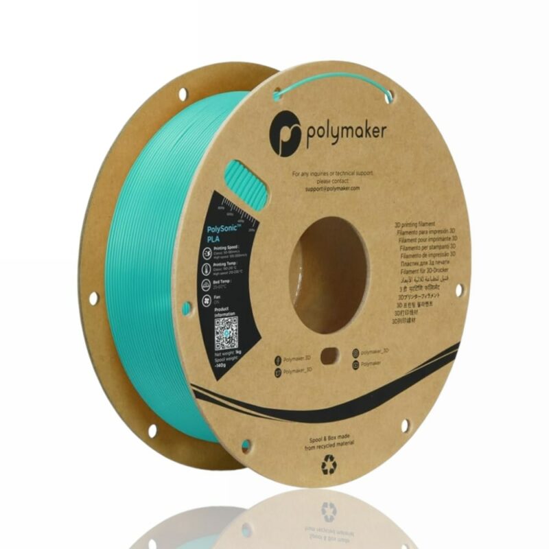 polysonic polymaker pla teal evolt portugal espana filamento impressao 3d