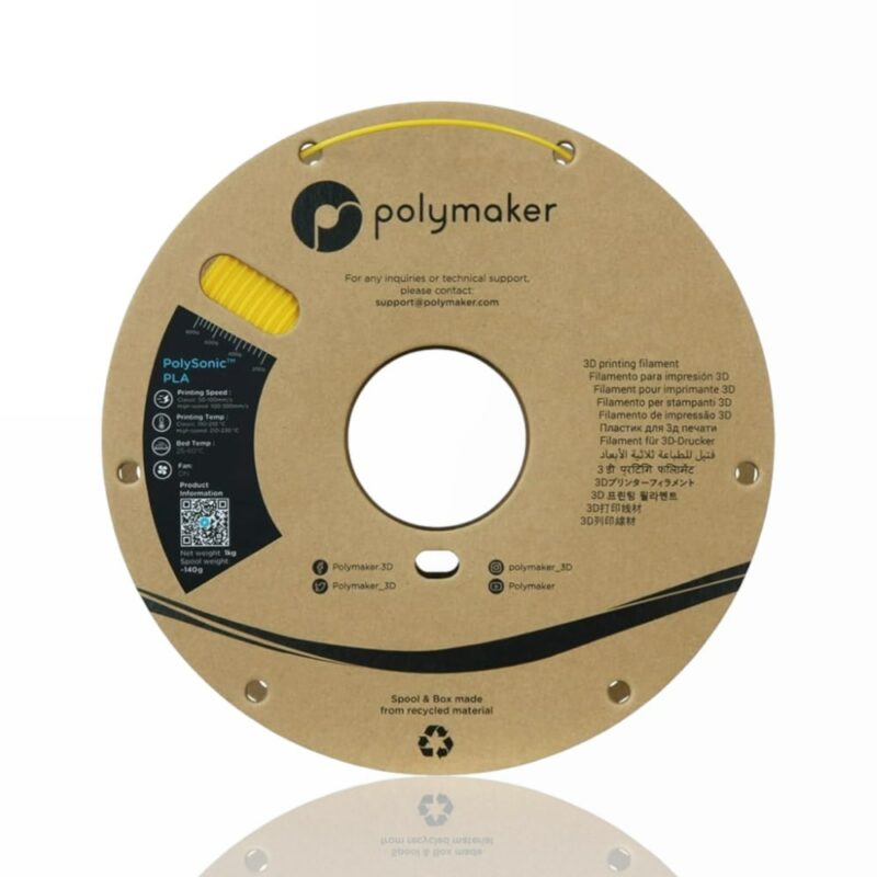 polysonic polymaker pla yellow evolt portugal espana filamento impressao 3d