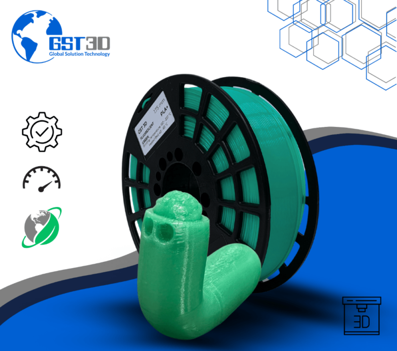 PLA gst3d evolt portugal espana filamento impressao 3d aquamarine