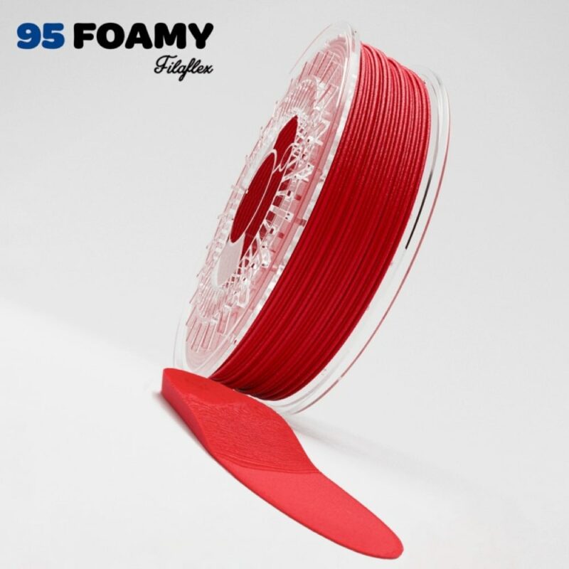recreus filaflex 95 foamy evolt portugal espana filamento impressao 3d red