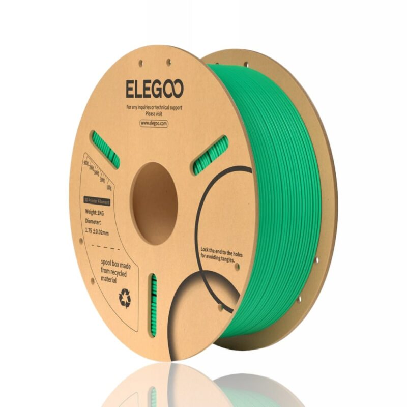 PLA Filament 1KG sea green elegoo evolt portugal espana filamento impressao 3d