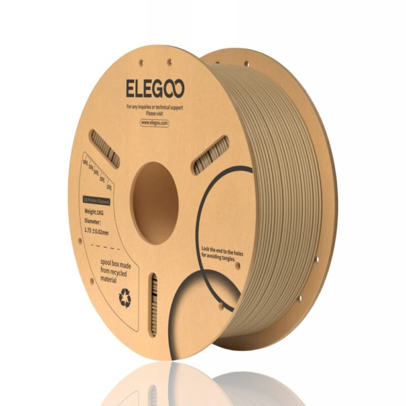 PLA Filament 1KG wood elegoo evolt portugal espana filamento impressao 3d