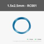 Silicone Tube Translucent Blue (1pc – 1.5×2.5mm) – Bambu Lab