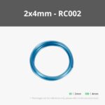 Silicone Tube Translucent Blue (1pc – 2x4mm) – Bambu Lab