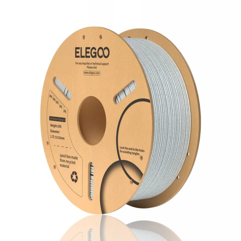 PLA Filament 1KG marble elegoo evolt portugal espana filamento impressao 3d