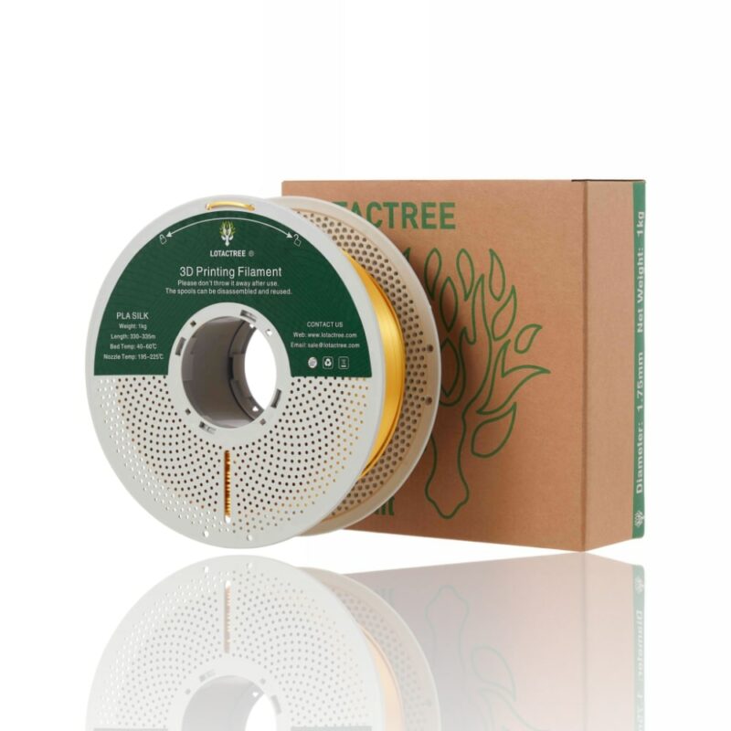 pla silk gold lotactree evolt portugal espana filamento impressao 3d
