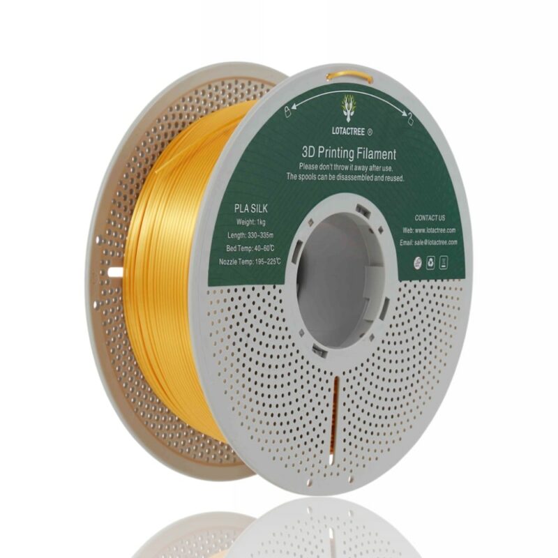pla silk gold lotactree evolt portugal espana filamento impressao 3d
