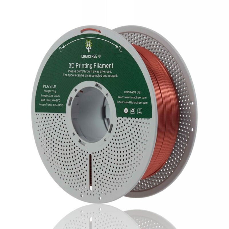 pla silk red copper lotactree evolt portugal espana filamento impressao 3d