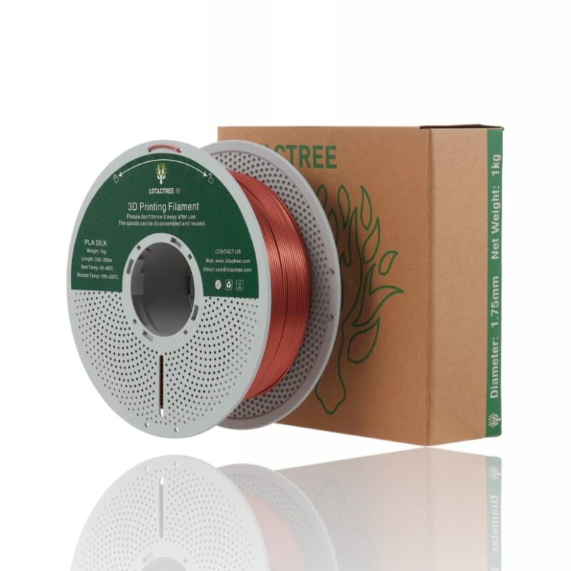 pla silk red copper lotactree evolt portugal espana filamento impressao 3d