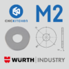 200 Anilhas aba larga M2 Large Washers - CNC Kitchen