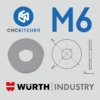 50 Anilhas aba larga M6 Large Washers - CNC Kitchen