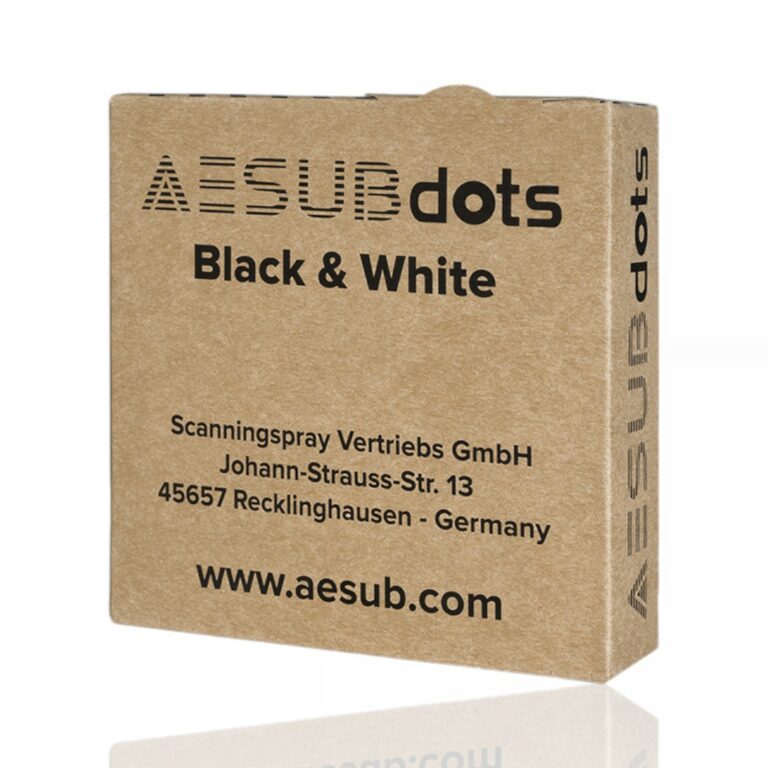 AESUBdots Black & White 8mm 3000 Autocolantes para digitalização Scanner 3D - AESUB - Image 2