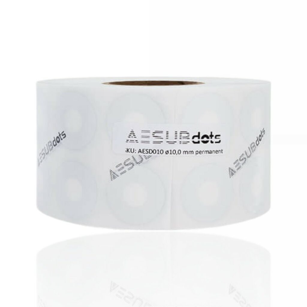 AESUBdots Retro Permanent Reflective 3mm 3000 Autocolantes para digitalização Scanner 3D - AESUB - Image 3