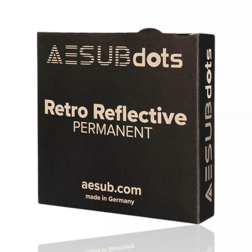 AESUBdots Retro Permanent Reflective 3mm 3000 Autocolantes para digitalização Scanner 3D - AESUB - Image 2