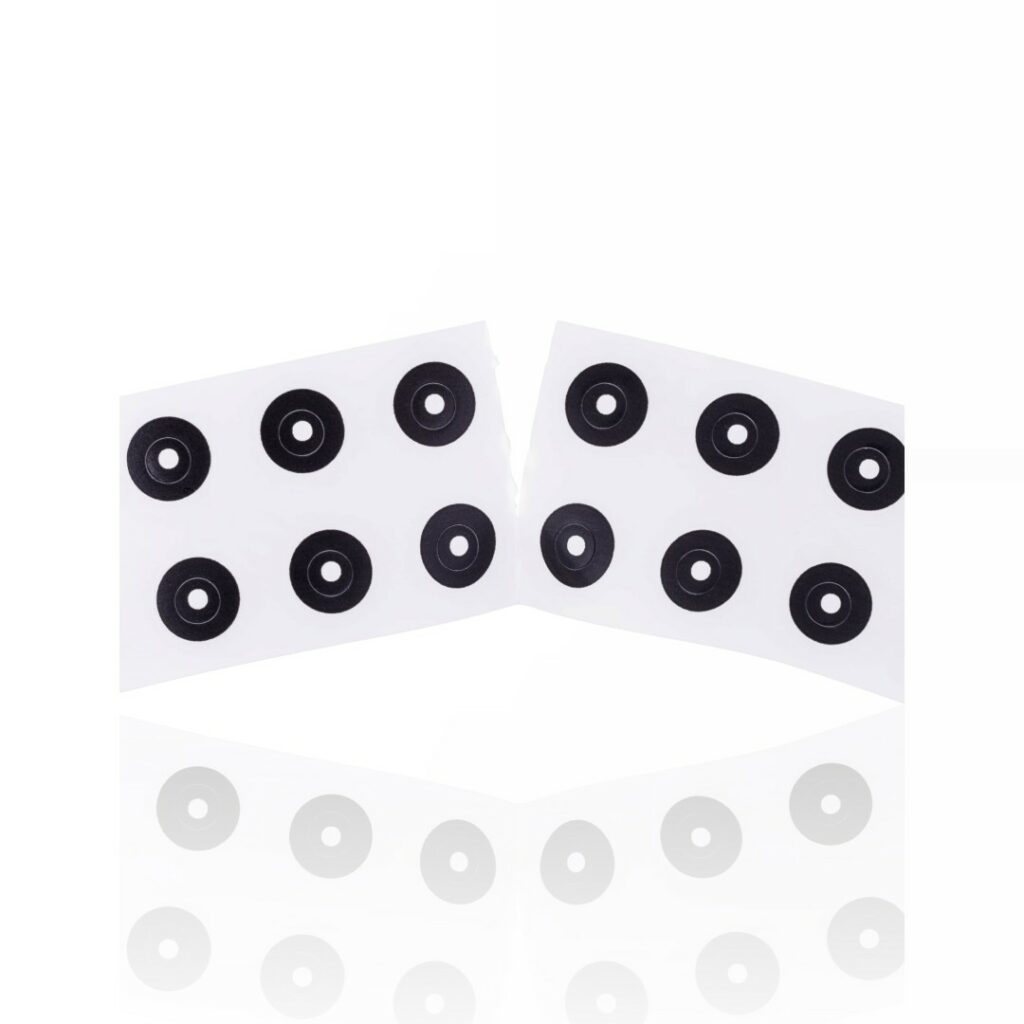 AESUBdots Black & White 1.5mm 6000 Autocolantes para digitalização Scanner 3D - AESUB