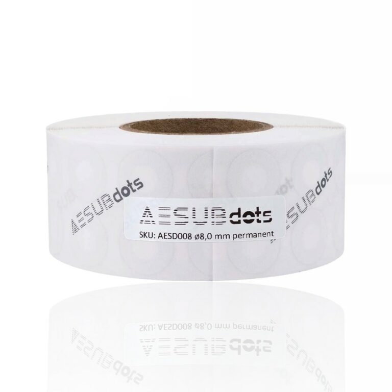 AESUBdots Black & White 8mm 3000 Autocolantes para digitalização Scanner 3D - AESUB - Image 14