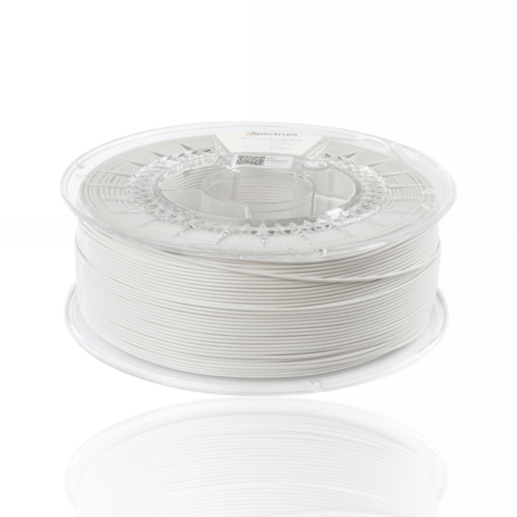 Filament Spectrum PC ABS FR V0 white evolt impressao 3d
