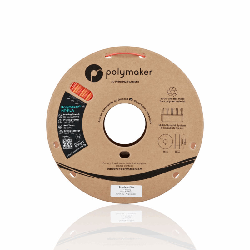 Polymaker™ High Temperature PLA 1kg Gradient Fire - Polymaker - Image 6
