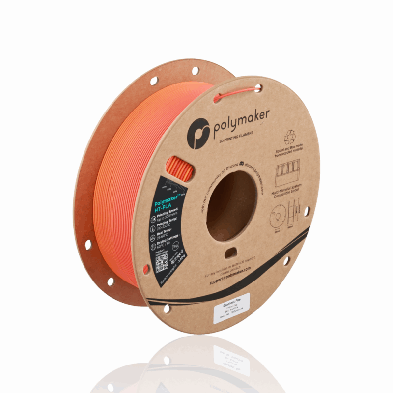 Polymaker™ High Temperature PLA 1kg Gradient Fire - Polymaker - Image 5