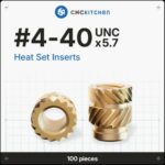 Heat Set Insert 4-40×5.7mm  (100pcs) – CNC Kitchen