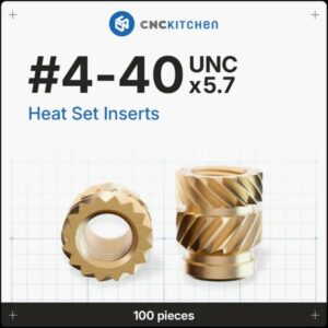 Heat Set Insert 4-40×5.7mm  (100pcs) – CNC Kitchen