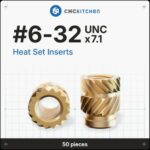 Heat Set Insert 6-32×7.1mm (50pcs) – CNC Kitchen