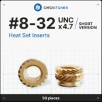 Heat Set Insert 8-32×4.7mm (Short Version) (50pcs) – CNC Kitchen