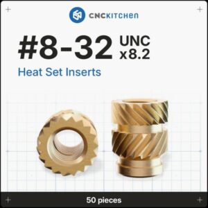Heat Set Insert 8-32×8.2mm (50pcs) – CNC Kitchen