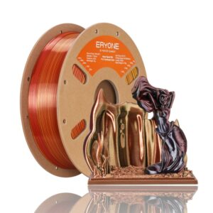 PLA Hyper Speed Silk Quadruple Color 1kg Metallic Frenzy (Black, Dark Red, Banana Orange and Gold)- ERYONE