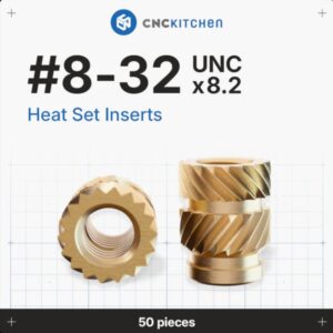 Heat Set Insert #8-32 UNCx8.2 (50 pcs) – CNC Kitchen