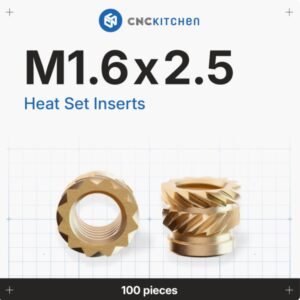 Heat Set Insert M1.6×2.5 (100 pcs) – CNC Kitchen