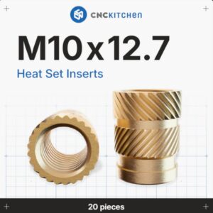 Heat Set Insert M10x12.7 (20 pcs) – CNC Kitchen