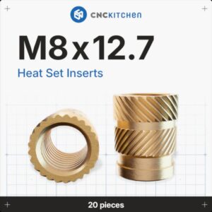 Heat Set Insert M8x12.7 (20 pcs) – CNC Kitchen
