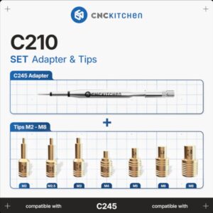 Set Adapter and Tips – C210 (C245+tips M2-M8) – CNC Kitchen